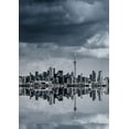 thumbnail image 2 of Carsen, Brian 14x18 Black Ornate Wood Framed with Double Matting Museum Art Print Titled - Toronto Skyline, 2 of 4