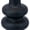 Black, variant on REGALWOVEN Ceramic Vase for Flowers, Modern Ripple Textured Decorative Vase , Matte Round Flower Vase for Centerpiece White 4.7"L x 4.7"W x 6"H
