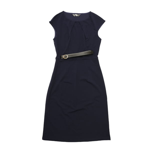Vestido de oficina Allegra K para Mujer Azul oscuro S