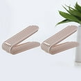 thumbnail image 4 of WHAMVOX 2 Pcs Double Layer Shoe Rack Space Saving Organizer for Closet Storage and Entryway, 4 of 8