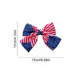 thumbnail image 3 of Dvkptbk Hair Clips 4th of July Decorations Independence Day Tricolor Flag Bow Spring Clips Independence Day Hair Clips Party Decoration Hair Decoration, 3 of 6