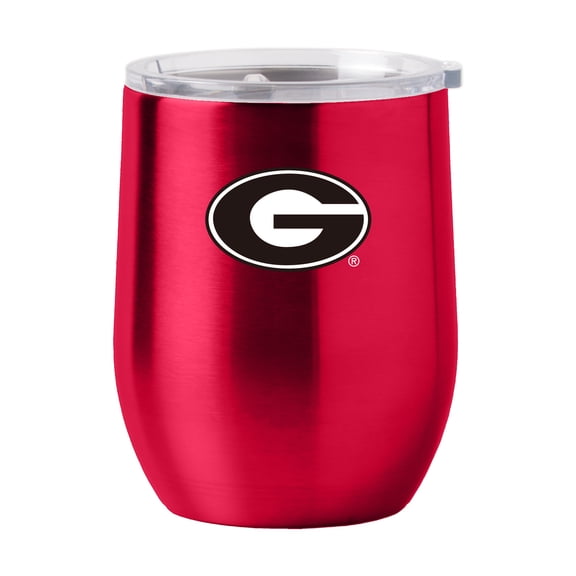Georgia 16oz Gameday Stainless Curved Beverage