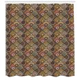 thumbnail image 3 of Ambesonne Moroccan Shower Curtain, Retro Checkered, 69"Wx84"L, Multicolor, 3 of 3