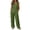 Army Green, variant on HAYIMI Womens Summer Outfits Sets 2 Pieces Elegant Casual Fly Sleeve Shirts Tops And Trousers Lightweight Comfortable Everyday Warm Weather Modern Relaxed Fit Solid Color Relaxed Fit Clothing Sets