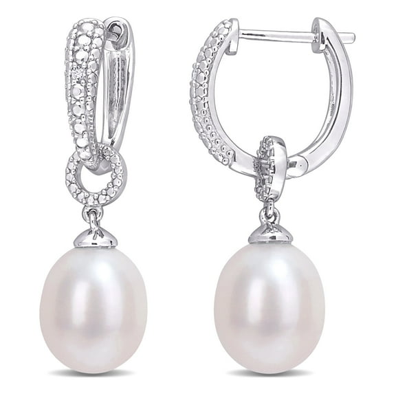Everly Women's Cultured Pearl Sterling Silver Earrings