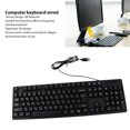 thumbnail image 4 of Teclado Con Cable De 104 Teclas, Teclado De Computadora ABS De Diseño Ergonómico Inclinado, Con Cable De 1,3 Metros Para Computadora Portátil De Escritorio, 4 of 7
