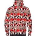 thumbnail image 7 of Naloa Hockey With Maple Leaves Men's Casual Hooded Collar Drawstring Hoodies Pullover Sweatshirts Casual Long Sleeve Shirts-3X-Large, 7 of 7