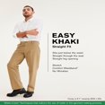 thumbnail image 4 of CHOK Coupe Droite pour Hommes Kaki Facile avec Extensible, 4 of 6