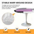 thumbnail image 6 of Abstract Geometric Elastic Fitted Round Table Cover Mid Century Pink Nordic Waterproof Outdoor Tablecloth for Holiday Party, Picnic, Patio & Dining Fits Tables Up to 36"-44", 6 of 8