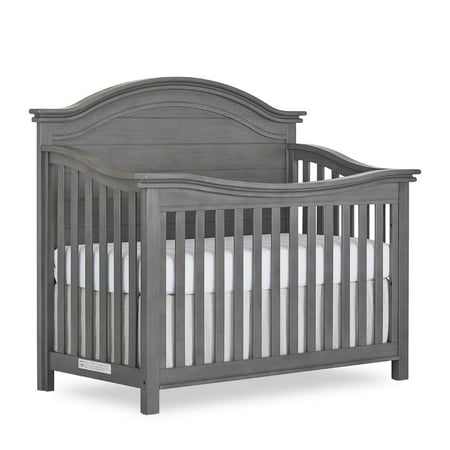 UPC: 0693892469682 | Evolur Belmar Curve 5-in-1 Convertible Crib in Rustic Grey Greenguard Gold Certified