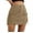 Beige, variant on Cargo Skirt for Women Solid Mini Length with Pocket Mini Skirt Khaki M