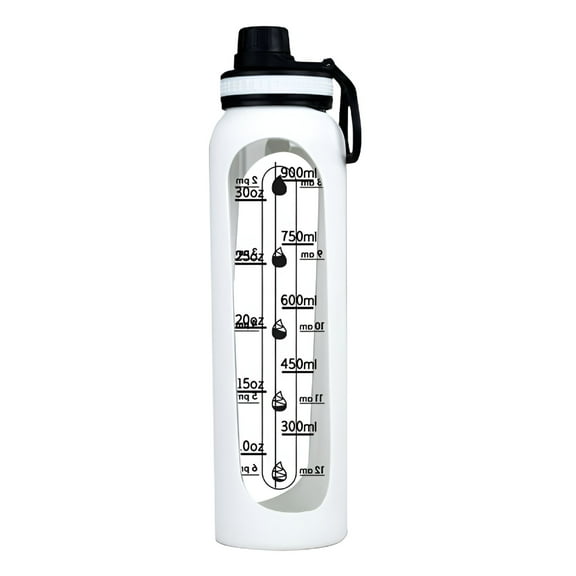 ACDANC Glass Shaker Bottle,Transparent Scale Glass Cup,BPA-Free Blender Shaker Bottle for Protein Mixes Fitness