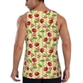 thumbnail image 3 of Xecao Cherries and Ladybirds Men's Tank Top Workout Quick Dry Sleeveless Gym Jogging Muscle Shirts Summer Swim Beach Tops, 3 of 9