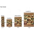 thumbnail image 4 of Handcraft Rugs Cabin Rug  Lodge, Cabin Nature and Animals Area Rug  Modern Geometric Design Cabin Area Rug  Abstract, Multicolor Design Fish/Bear/Moose/Stripped Patterns 5x7 feet, 4 of 8