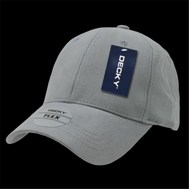 Decky 870PLGRY07 Fitall Flex Baseball Caps, Grey Large & Extra