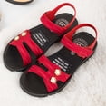 thumbnail image 3 of THDHVS Flat Sandals for Women,Women's Sandals,Women's Fashion Casual Versatile Flip-Flop Roman Style Spring and Summer Flat-Bottomed Slippers Red 6, 3 of 4