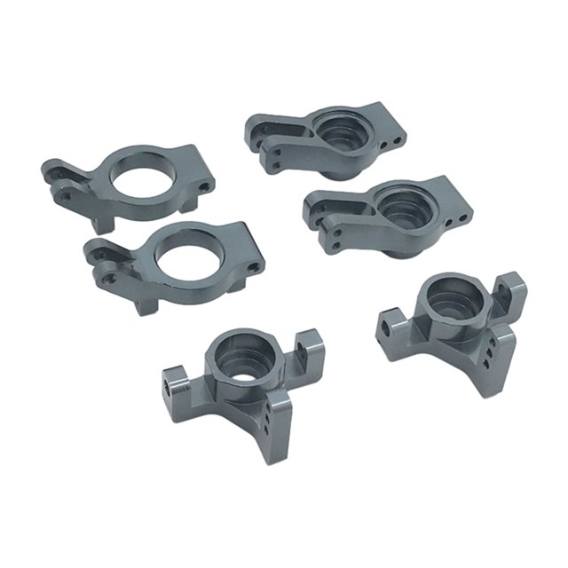 Vogacara RCGOFFLOW aleación de aluminio pesos pesados C Hubs RC pieza de actualización bloques de ruedas para 1/12 Rc C Hubs Wltoys Kits de construcción modelo Titanio