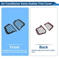 thumbnail image 5 of Unique Bargains Air Condition Outlet Vent Trim Cover Frame for Jeep Wrangler JL JLU 4XE 2018-2023 Dashboard Interior Air Outlet Vent Frame Carbon Fiber Black 1 Pair, 5 of 6