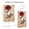 thumbnail image 3 of Balery Vintage Rose Botanical Art for Duplex Wall Plates Kit, Electrical Outlet Covers, Standard Size 1-Gang 5.0" x3.0", Electric Receptacle Plug Covers-Style T, 3 of 6