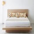 thumbnail image 6 of Yayeee Pillowcase Standard Size Set of 2 Satin Wrinkle Resistant Pillow Case, Beige Retro Leaves, 6 of 7