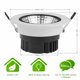thumbnail image 4 of Inteprter Regulable 6W LED COB Luz de techo Foco empotrable Downlight Blanco frío AC 100-140V Iluminación y accesorios cálido Inteprter HA025889-02, 4 of 6