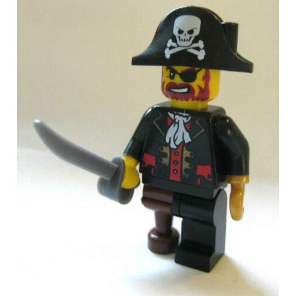 LEGO Pirate Captain Brickbeard Redbeard minifigure (2009) - Walmart.com ...