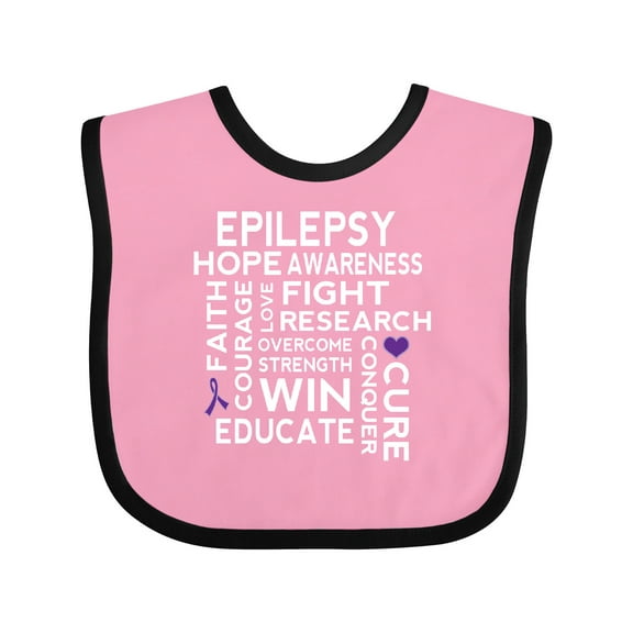 Inktastic Epilepsy Awareness Walk Shirt Boys or Girls Baby Bib