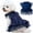 Navy Blue, variant on UOSIA Dog Dress Tutu Princess Skirt for Puppy Pet Wedding Dress Formal Apparel for Birthday Party Holiday