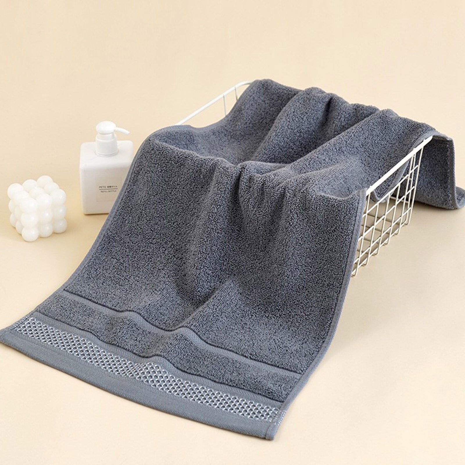Under $5 Clearance! Bath Towel, InsCrazy 100% Cotton Towel, Thick and Soft, Quick Dry, Highly Absorbent Household Towel for Bathroom, Sport, Wash Face, Large Gift Hand Towel