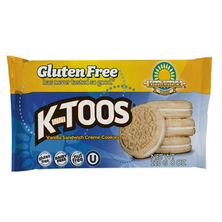 Kinnikinnick Foods KinniToos Vanilla Sandwich Creme Cookies, 8.0 OZ