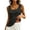 Black, variant on Women Home Wear Crew Neck Floral Print Anti-See Through Sleeveless Casual Lounge Top