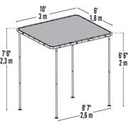 ShelterLogic 10 x 6 Outdoor Solano Canopy, Water-Resistant