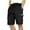 Black, variant on Mens Shorts Clearance,Mens Casual Solid Drawstring Waist Athletic Gym Shorts With Pocket