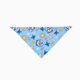 thumbnail image 3 of Pijama navideño familiar a juego con estampado de muñeco de nieve, mangas raglán azules, cordón y bolsillos (resistente al fuego), 3 of 5
