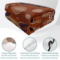 thumbnail image 4 of Quilts Twin XL Size Bedding Set, Southwest Tribal Lightweight Quilted Comforter, Vintage Rustic Fish Motifs Wooden Texture Soft Bedspread Coverlet with Pillow Covers for All Season, 68" x 98", 4 of 9