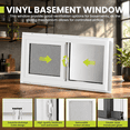 Vinyl Basement Sliding Window 32