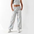 thumbnail image 2 of SWSMCLT Women's Straight Leg Pants Stretch Long Casual Pants Pleated Summer Casual Trendy Winter Trousers Black Grey 14, 2 of 4