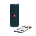 thumbnail image 3 of JBL Flip 5 Blue Portable Bluetooth Speaker w/divvi! Hardshell Case, 3 of 7