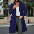 thumbnail image 2 of Long Cardigan Sweater Outerwear Cozy Soft Warm Knit Open Front Duster Wrap Casual Fall Winter Fashion Cardigan Sweaters for Women, 2 of 2