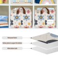 thumbnail image 4 of Yayeee Foldable Storage Basket for Shelves with Handles Waterproof Cloth Bins, Beige Retro Flower, 4 of 7