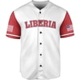 thumbnail image 2 of Personalized Liberia Baseball Jersey, Liberian Proud Flag Shirt Liberia Coat of Arms Liberian Gift for Men Women (5XL), 2 of 4