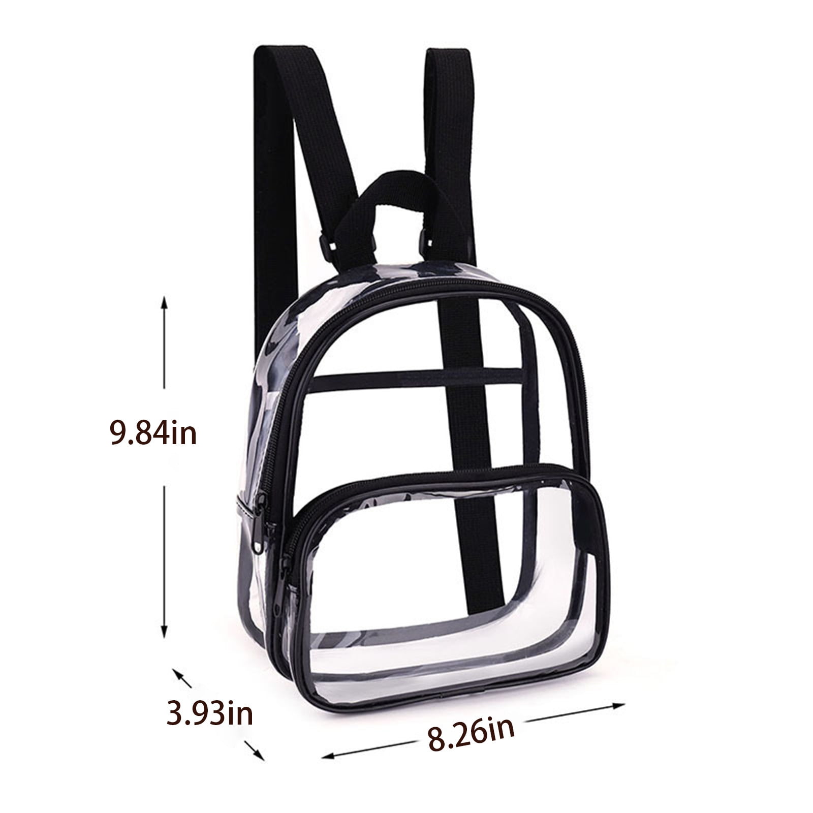 Under 10, Clear Plastic Backpack, Heavy Duty Transparent Bookbag