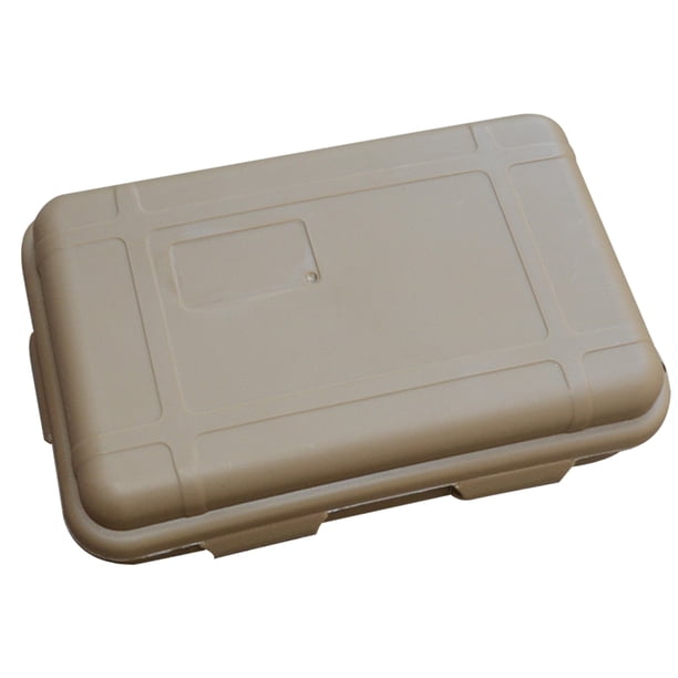 Estuche Supervivencia Plástico Caja Sellada A Prueba para Acampar ((XL)(Marrón Claro))