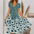 thumbnail image 2 of IROINNID Summer Dresses for Women 2024, Wedding Guest Dresses for Women with Short Sleeve and V-Neck Summer Outfits Dress, 2 of 6