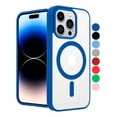 thumbnail image 1 of Funda Case Transparente Magnetica Compatible iPhone 15 Color Azul iPhone 15 Promax, 1 of 3