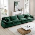 thumbnail image 2 of LifeSky 4 Seater Corduroy Sofa for Apartment Living Room: 30 Minute Solo Assembly - Housewarming Party Ready - Memory Foam Cushions with 6 Pillows, 2 of 11
