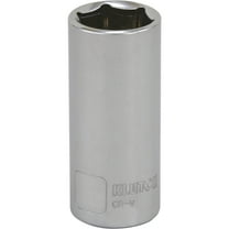 Klutch Deep Socket, Metric, 18mm, 3/8in.-Drive, 6-Pt.
