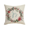 thumbnail image 1 of Fundas de almohada de Navidad Decoraciones de granja Funda de cojín de tela escocesa para sofá Ropa de cama (Árbol de acuarela, Camión rústico, Papá Noel, Muñeco de nieve) kaili Sencillez, 1 of 5