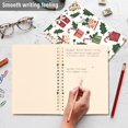 thumbnail image 4 of FORMRS 1-Subject Spiral Notebook 8" x 5" College Ruled 60 Refillable Sheet A5 Hard Cover, 2 Pack, White Christmas Holly, 4 of 7