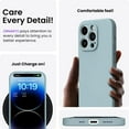 thumbnail image 4 of for iPhone 14 Pro Max Case with 2 Pack Screen Protector, Liquid Silicone Full Cover, Shockproof Protective Gel Rubber Phone Case, 6.7 inches, Mint Green, 4 of 12